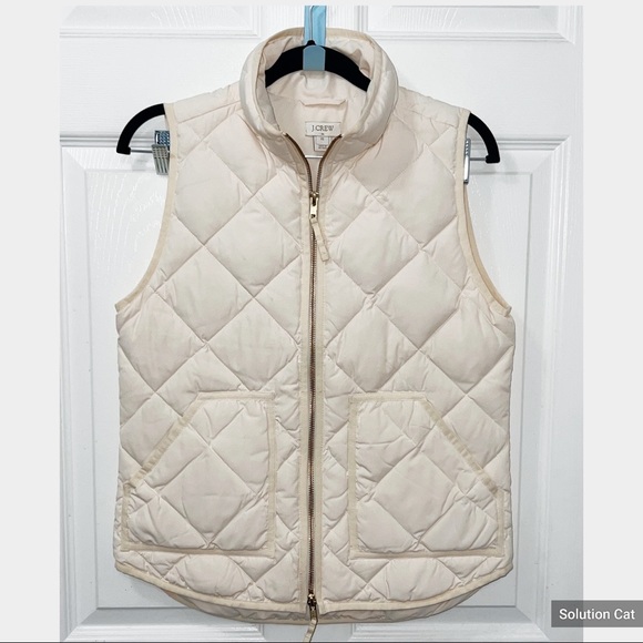 New J.CREW Excursion Quilted Down Vest Size 00 - Picture 7 of 7